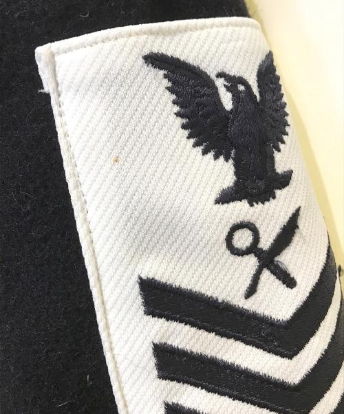 U'S NAVY（アメリカ海軍）U'S NAVY (ユーエスネイビー) Pコート ブラック サイズ:Mの古着・服飾アイテム