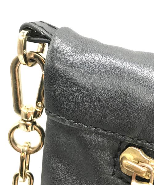 TORY BURCH（トリーバーチ）TORY BURCH (トリーバーチ) Bombe Fold‐Over Clutch Bag　 ネイビーの古着・服飾アイテム