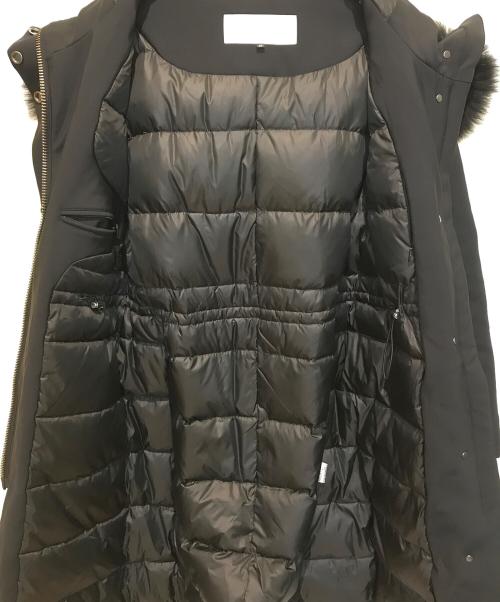 DOUBLE STANDARD CLOTHING（ダブルスタンダードクロージング）DOUBLE STANDARD CLOTHING (ダブルスタンダードクロージング) ファーフードコート　0207-401-193 ブラック サイズ:Sの古着・服飾アイテム