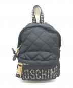 MOSCHINOモスキーノ）の古着「ミニキルティングリュック」｜ブラック