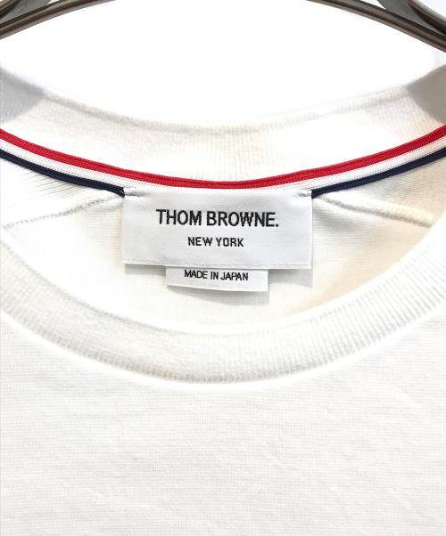THOM BROWNE. NEW YORK（トムブラウン ニューヨーク）THOM BROWNE. NEW YORK (トムブラウン ニューヨーク) 4BARTシャツ　MJS246A-07323-100 ホワイト サイズ:1の古着・服飾アイテム