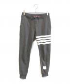 THOM BROWNE. NEW YORKトムブラウン ニューヨーク）の古着「クラシック ループバック 4BAR スウェットパンツ　MJQ008H-00535-025」｜グレー