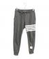 THOM BROWNE. NEW YORK（トムブラウン ニューヨーク）の古着「クラシック ループバック 4BAR スウェットパンツ　MJQ008H-00535-025」｜グレー