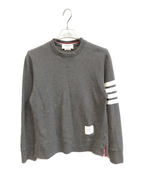 Thom Browne（トムブラウン）Thom Browne (トムブラウン) クラシック ループバック4BAR スウェットシャツ　MJ021H-00535-025 グレー サイズ:3の古着・服飾アイテム