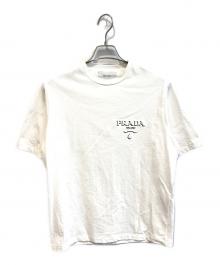 PRADA（プラダ）の古着「EMBOSS LOGO TEE　UJN896 S000 14K7」｜ホワイト