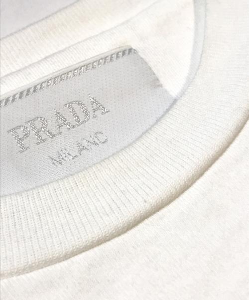 PRADA（プラダ）PRADA (プラダ) EMBOSS LOGO TEE　UJN896 S000 14K7 ホワイト サイズ:XXSの古着・服飾アイテム