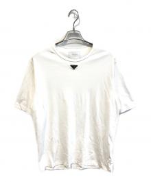 PRADA（プラダ）の古着「トライアングルロゴTシャツ　UJN861 S232 240」｜ホワイト