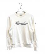 MONCLERモンクレール）の古着「ロゴスウェット　K10918G00033 89AUJ」｜アイボリー