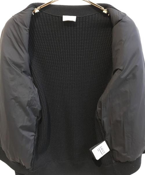 MONCLER（モンクレール）MONCLER (モンクレール) ニット切替ダウンジャケット ネイビー サイズ:Lの古着・服飾アイテム