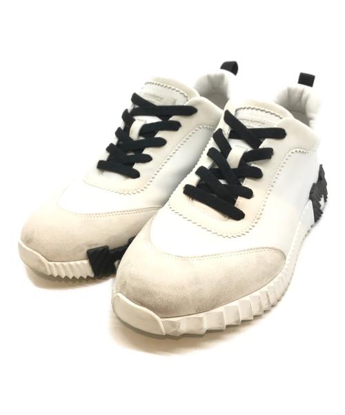 HERMES（エルメス）HERMES (エルメス) バウジングスニーカー ホワイト サイズ:表記無しの古着・服飾アイテム