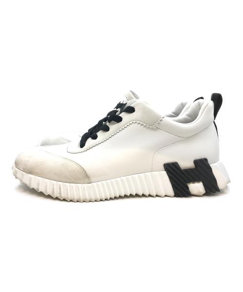HERMES（エルメス）HERMES (エルメス) バウジングスニーカー ホワイト サイズ:表記無しの古着・服飾アイテム