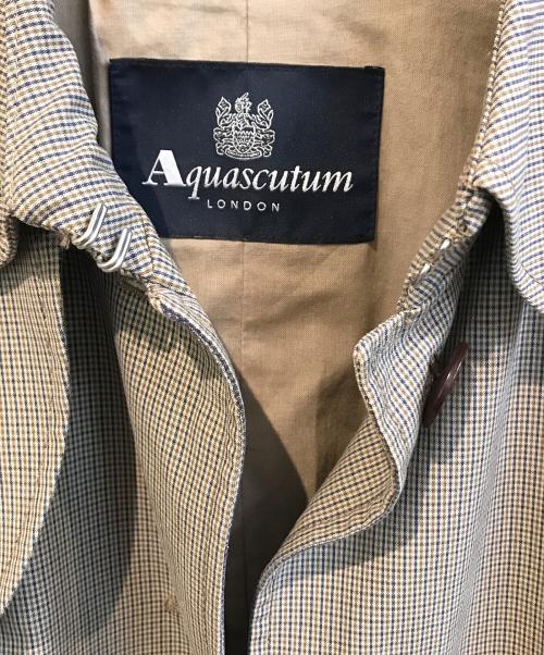 Aquascutum（アクアスキュータム）Aquascutum (アクアスキュータム) ステンカラーコート ベージュ サイズ:Mの古着・服飾アイテム