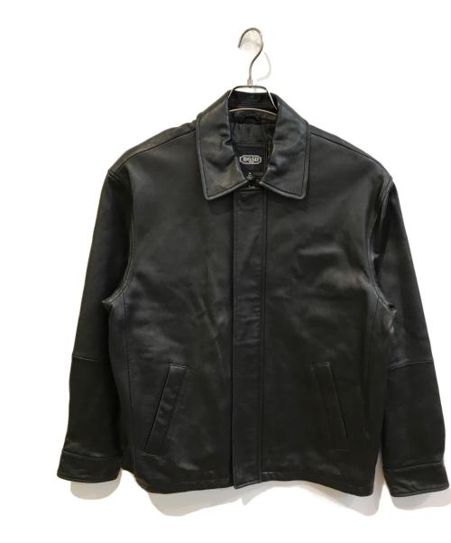 BGSD（ビージーエスディー）BGSD (ビージーエスディー) レザージャケット ブラック サイズ:Mの古着・服飾アイテム