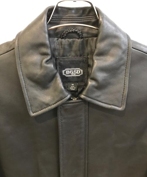 BGSD（ビージーエスディー）BGSD (ビージーエスディー) レザージャケット ブラック サイズ:Mの古着・服飾アイテム