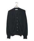 COMME des GARCONS HOMMEコムデギャルソン オム）の古着「コットンニットカーディガン」｜ブラック