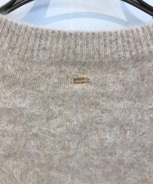 COLLAGE GALLARDAGALANTE（コラージュ ガリャルダガランテ）COLLAGE GALLARDAGALANTE (コラージュ ガリャルダガランテ) ショート丈ニットカーディガン　CLZ1032205A0011 ベージュ サイズ:Freeの古着・服飾アイテム