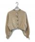 COLLAGE GALLARDAGALANTE（コラージュ ガリャルダガランテ）の古着「ショート丈ニットカーディガン　CLZ1032205A0011」｜ベージュ