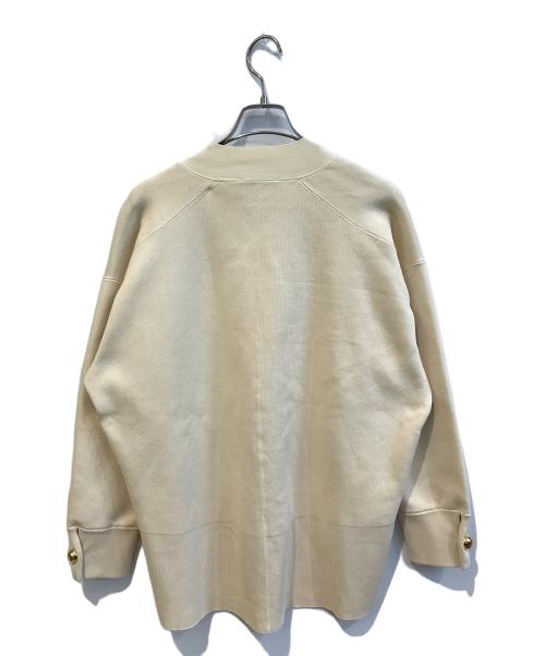 Adam et Rope（アダム エ ロペ）Adam et Rope (アダム エ ロペ) ロゴボタンミドルカーディガン　GAK-24180-B ベージュ サイズ:Free 未使用品の古着・服飾アイテム