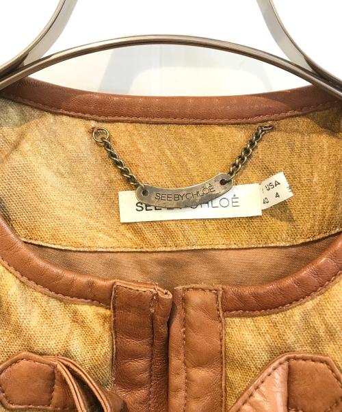 SEE BY CHLOE（シーバイクロエ）SEE BY CHLOE (シーバイクロエ) ダウンジャケット ブラウン サイズ:Sの古着・服飾アイテム