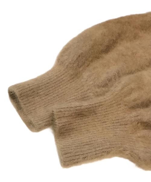 Noble（ノーブル）Noble (ノーブル) ファーニットパフカーディガン 22080240522030 ブラウン サイズ:Freeの古着・服飾アイテム