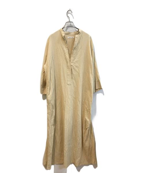 R'IAM-Plage（リアムプラージュ）R'IAM-PLAGE (リアムプラージュ) Plage (プラージュ) スキッパーシャツワンピース　24040922605020 ベージュ サイズ:Freeの古着・服飾アイテム
