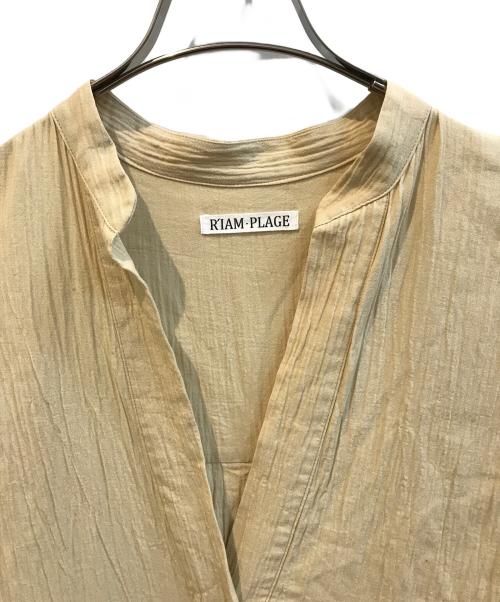 R'IAM-Plage（リアムプラージュ）R'IAM-PLAGE (リアムプラージュ) Plage (プラージュ) スキッパーシャツワンピース　24040922605020 ベージュ サイズ:Freeの古着・服飾アイテム