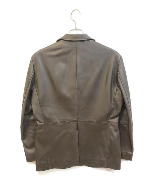23区 HOMME（ニジュウサンクオム）23区 HOMME (ニジュウサンクオム) ラムレザージャケット ブラウン サイズ:Lの古着・服飾アイテム