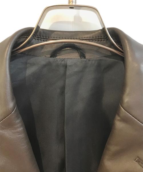 23区 HOMME（ニジュウサンクオム）23区 HOMME (ニジュウサンクオム) ラムレザージャケット ブラウン サイズ:Lの古着・服飾アイテム