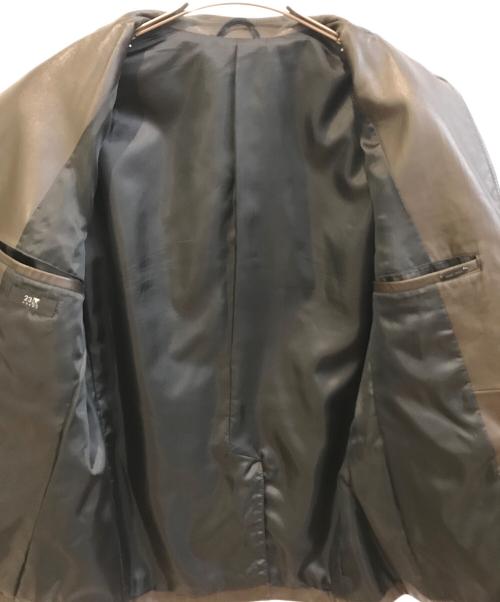 23区 HOMME（ニジュウサンクオム）23区 HOMME (ニジュウサンクオム) ラムレザージャケット ブラウン サイズ:Lの古着・服飾アイテム
