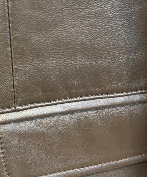 23区 HOMME（ニジュウサンクオム）23区 HOMME (ニジュウサンクオム) ラムレザージャケット ブラウン サイズ:Lの古着・服飾アイテム