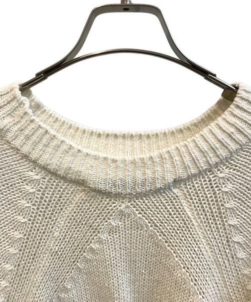 FRAMeWORK（フレームワーク）FRAMeWORK (フレームワーク) リネンコットンラグランニット　25080220743010 ホワイト サイズ:Ｆの古着・服飾アイテム