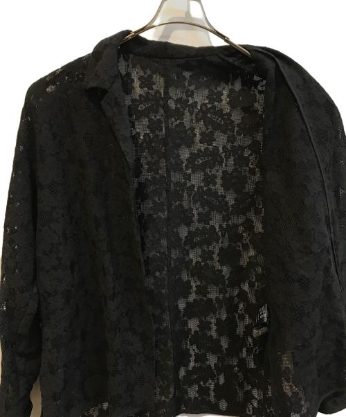 Spick and Span（スピック＆スパン）Spick and Span (スピック＆スパン) レースオープンカラーシャツ　23050200803010 ブラック サイズ:Freeの古着・服飾アイテム