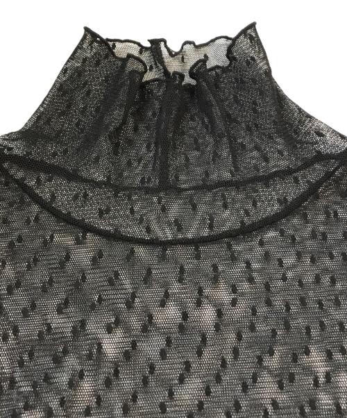 Spick and Span（スピック＆スパン）Spick and Span (スピック＆スパン) ドットチュールハイネックプルオーバー　25070200905010 ブラック サイズ:表記無しの古着・服飾アイテム