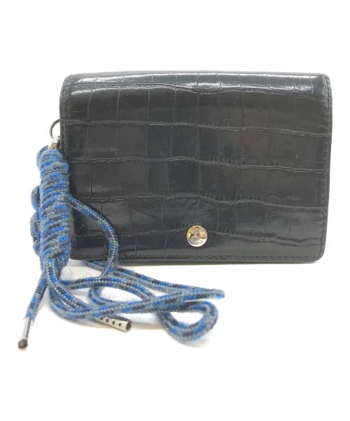 ithelicy（イザリシー）ithelicy (イザリシー) クロコ型押しレザーウォレット ブラックの古着・服飾アイテム