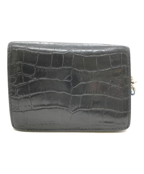 ithelicy（イザリシー）ithelicy (イザリシー) クロコ型押しレザーウォレット ブラックの古着・服飾アイテム