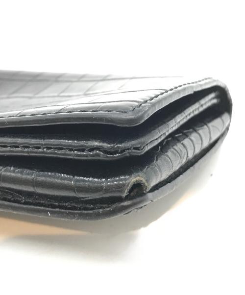 ithelicy（イザリシー）ithelicy (イザリシー) クロコ型押しレザーウォレット ブラックの古着・服飾アイテム