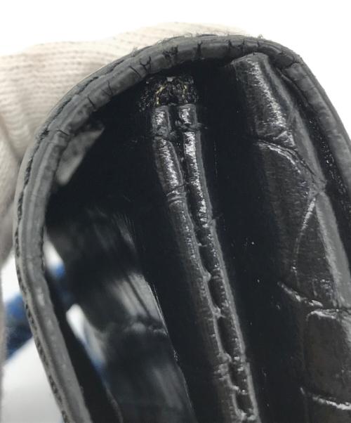 ithelicy（イザリシー）ithelicy (イザリシー) クロコ型押しレザーウォレット ブラックの古着・服飾アイテム