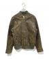 DIESEL（ディーゼル）の古着「ラムレザージャケット」｜ブラウン