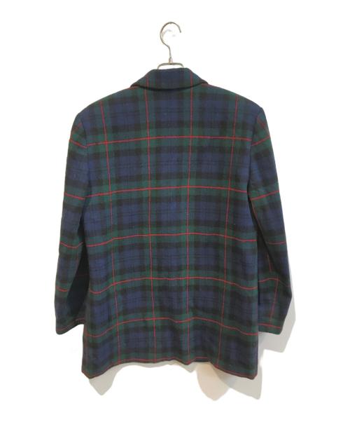PENDLETON（ペンドルトン）PENDLETON (ペンドルトン) タータンチェックウールジャケット グリーン×ネイビー サイズ:Mの古着・服飾アイテム