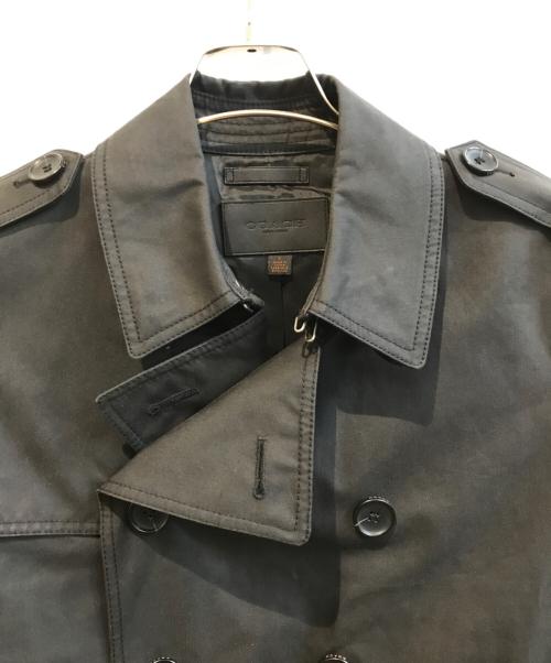 COACH（コーチ）COACH (コーチ) トレンチコート ブラック サイズ:Sの古着・服飾アイテム