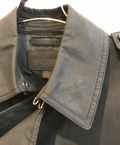 COACH（コーチ）COACH (コーチ) トレンチコート ブラック サイズ:Sの古着・服飾アイテム