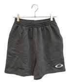 BALENCIAGAバレンシアガ）の古着「ロゴ刺繍スウェットハーフパンツ　676137 TRVW6」｜ダークグレー