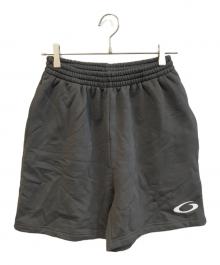 BALENCIAGA（バレンシアガ）の古着「ロゴ刺繍スウェットハーフパンツ　676137 TRVW6」｜ダークグレー