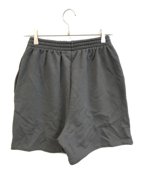 BALENCIAGA（バレンシアガ）BALENCIAGA (バレンシアガ) ロゴ刺繍スウェットハーフパンツ　676137 TRVW6 ダークグレー サイズ:XXSの古着・服飾アイテム
