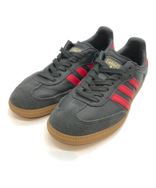 adidas（アディダス）adidas (アディダス) SAMBA OG　IG6173 ブラック×レッド サイズ:24の古着・服飾アイテム