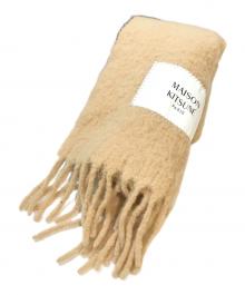 maison kitsune（メゾンキツネ）の古着「BABY ALPACA PLAIN SCARF　LM06206WA000022」｜ベージュ