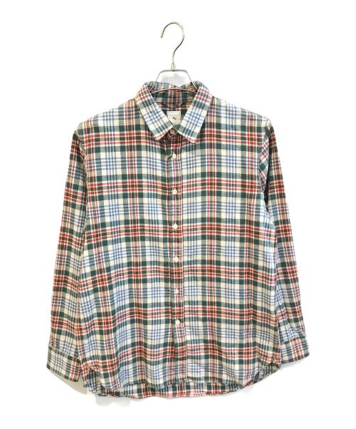 KICS DOCUMENT.（キクスドキュメント）KICS DOCUMENT. (キクスドキュメント) FLANNEL CHECK REGULAR SHIRT　01-1903-0004-06 グリーン サイズ:SIZE 4の古着・服飾アイテム