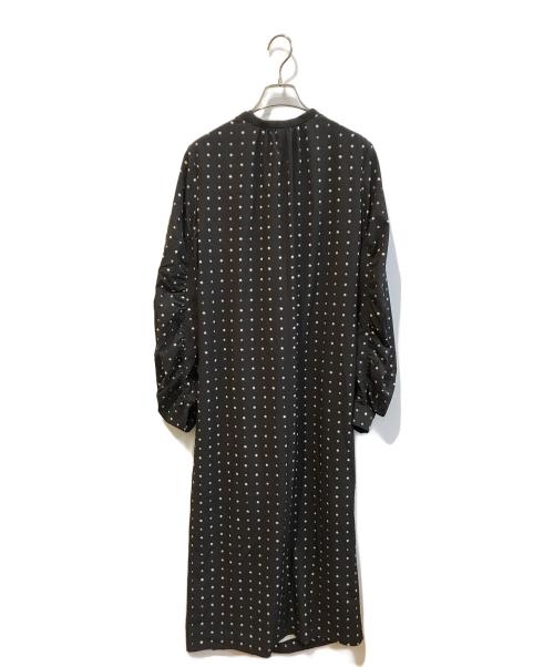 MIESROHE（ミースロエ）MIESROHE (ミースロエ) ランダムドットロングワンピース　MWFO235028 ブラック サイズ:Ｓの古着・服飾アイテム