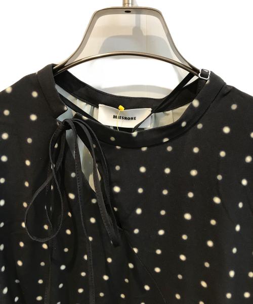 MIESROHE（ミースロエ）MIESROHE (ミースロエ) ランダムドットロングワンピース　MWFO235028 ブラック サイズ:Ｓの古着・服飾アイテム