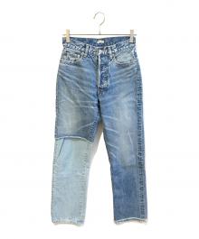 INSCRIRE（アンスクリア）の古着「Straight Layered Denim　ID-PT32」｜インディゴ